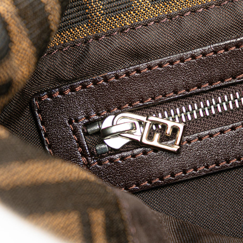 Fendi Zucca Canvas Shoulder Bag