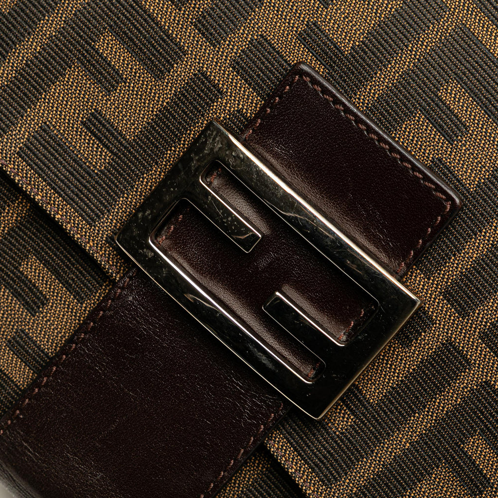 Fendi Zucca Canvas Shoulder Bag