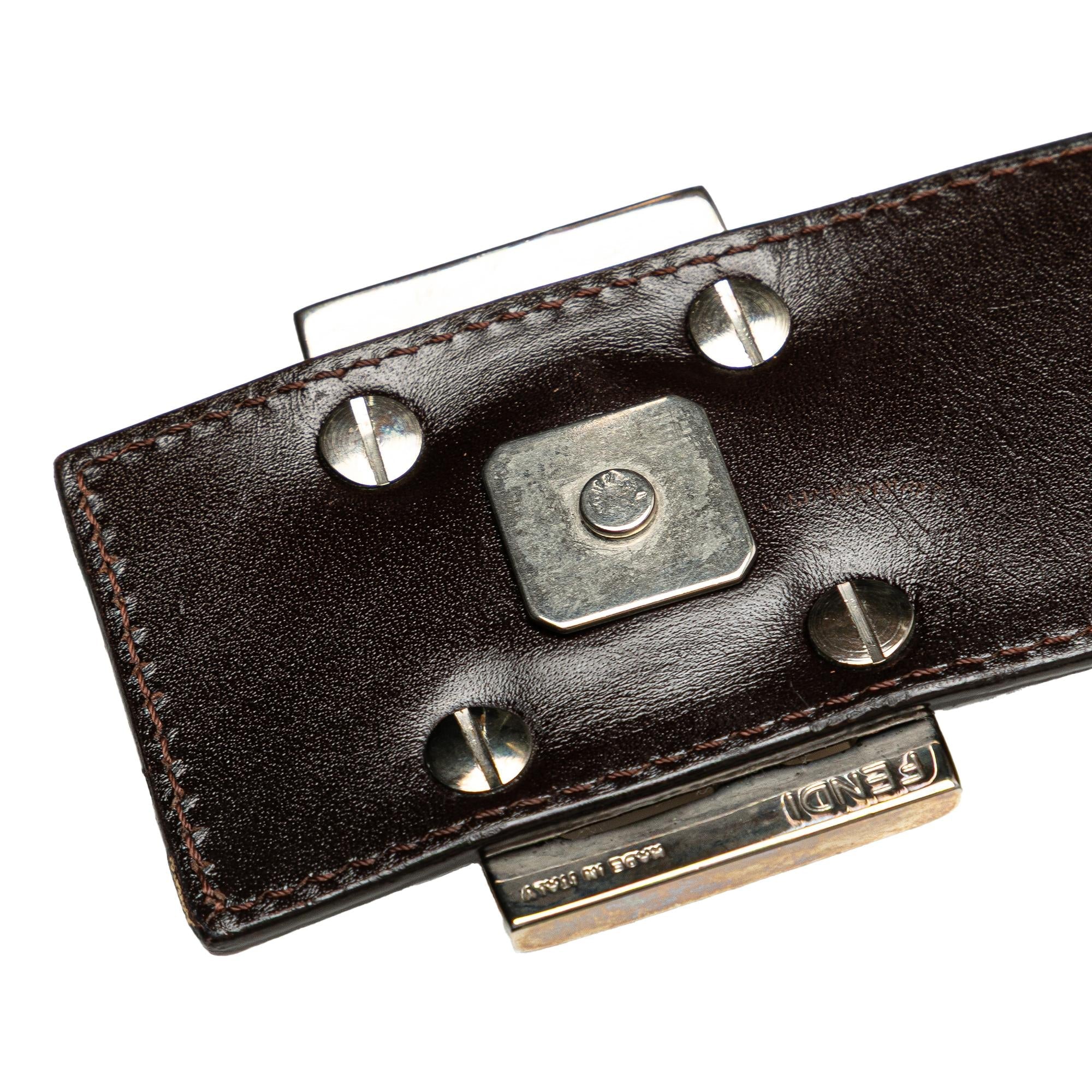 Fendi Zucca Canvas Shoulder Bag