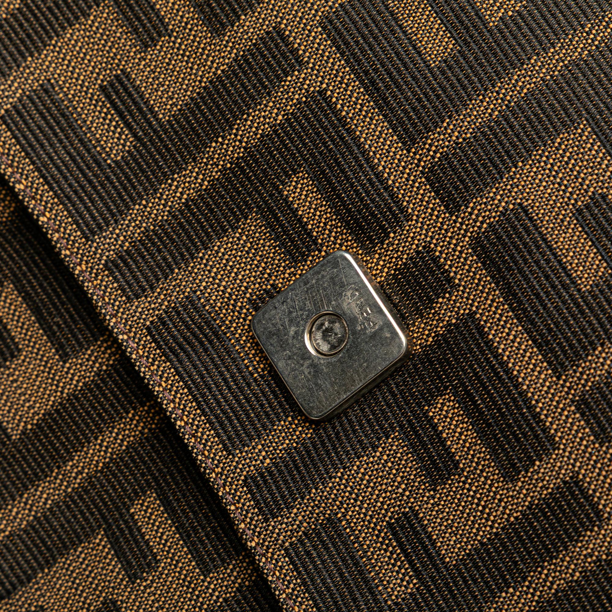 Fendi Zucca Canvas Shoulder Bag