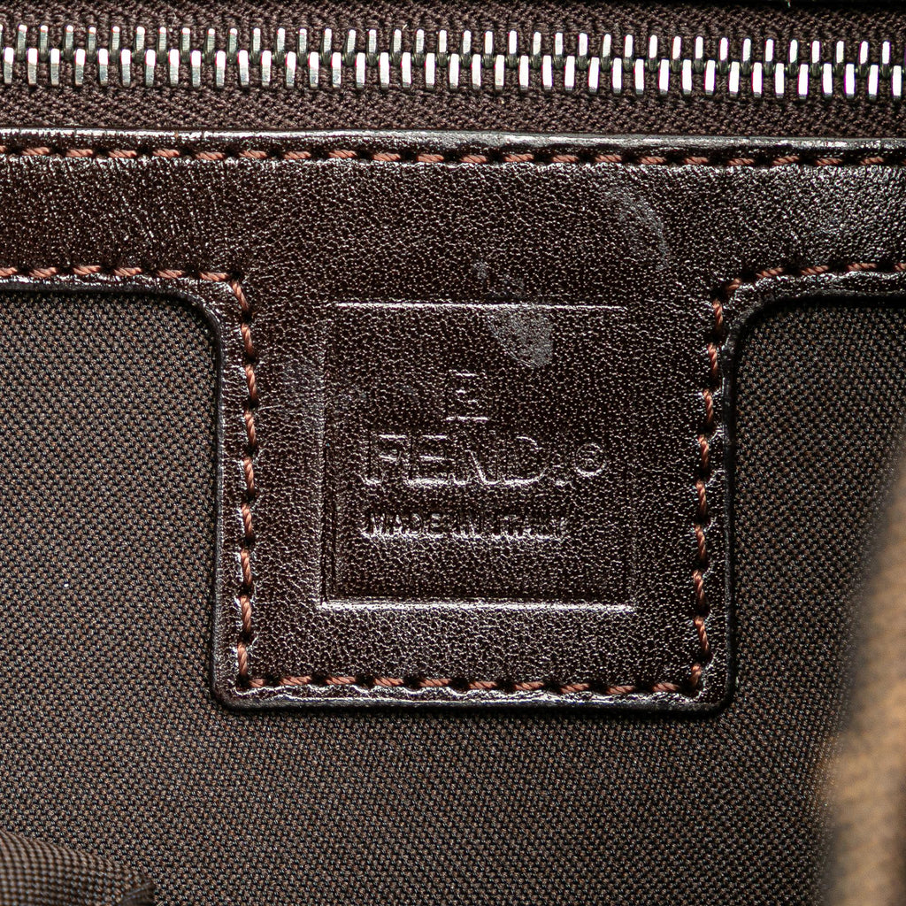 Fendi Zucca Canvas Shoulder Bag