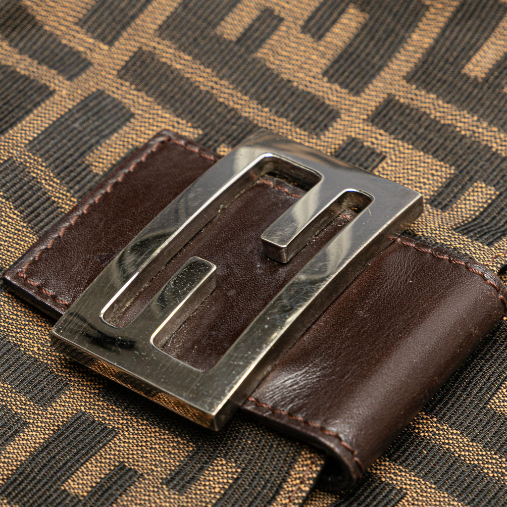 Fendi Zucca Canvas Shoulder Bag