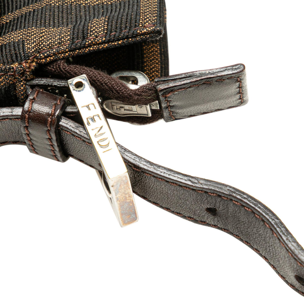Fendi Zucca Canvas Shoulder Bag
