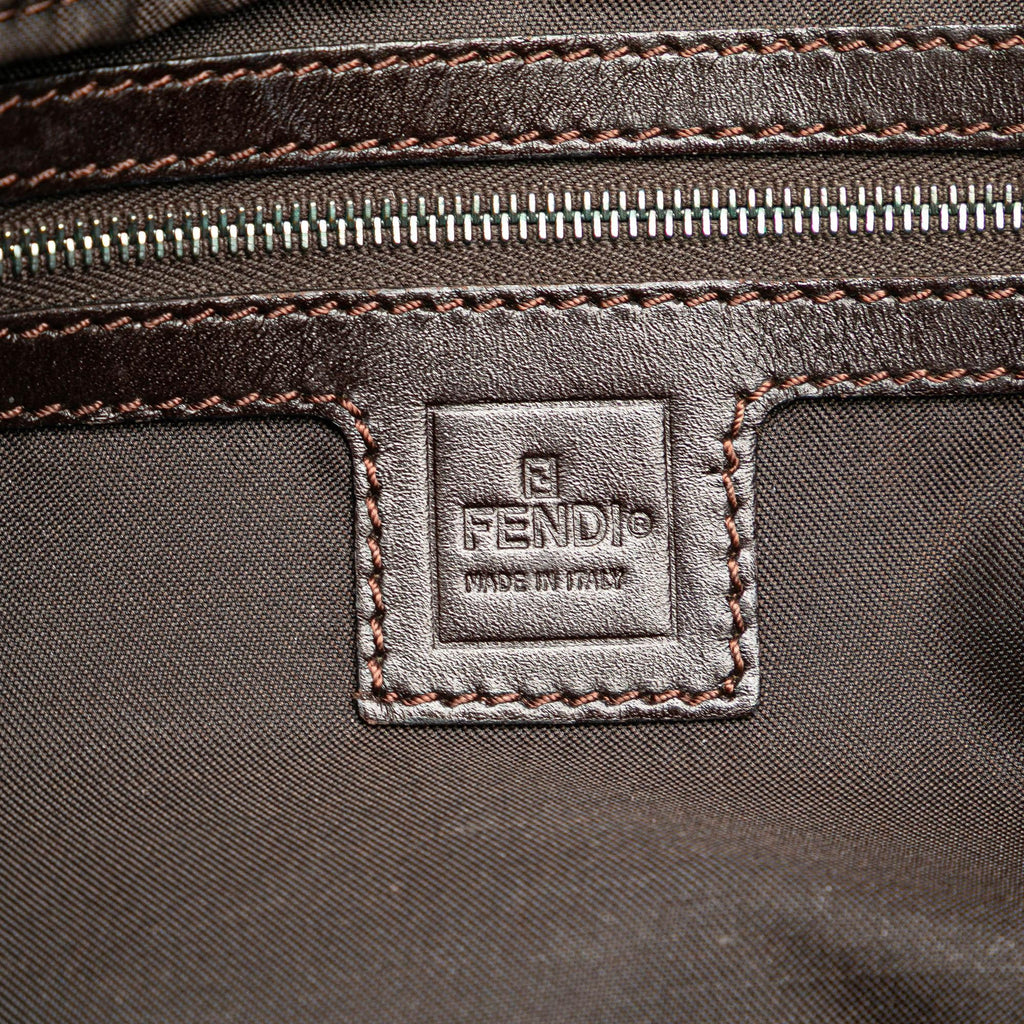 Fendi Zucca Canvas Shoulder Bag