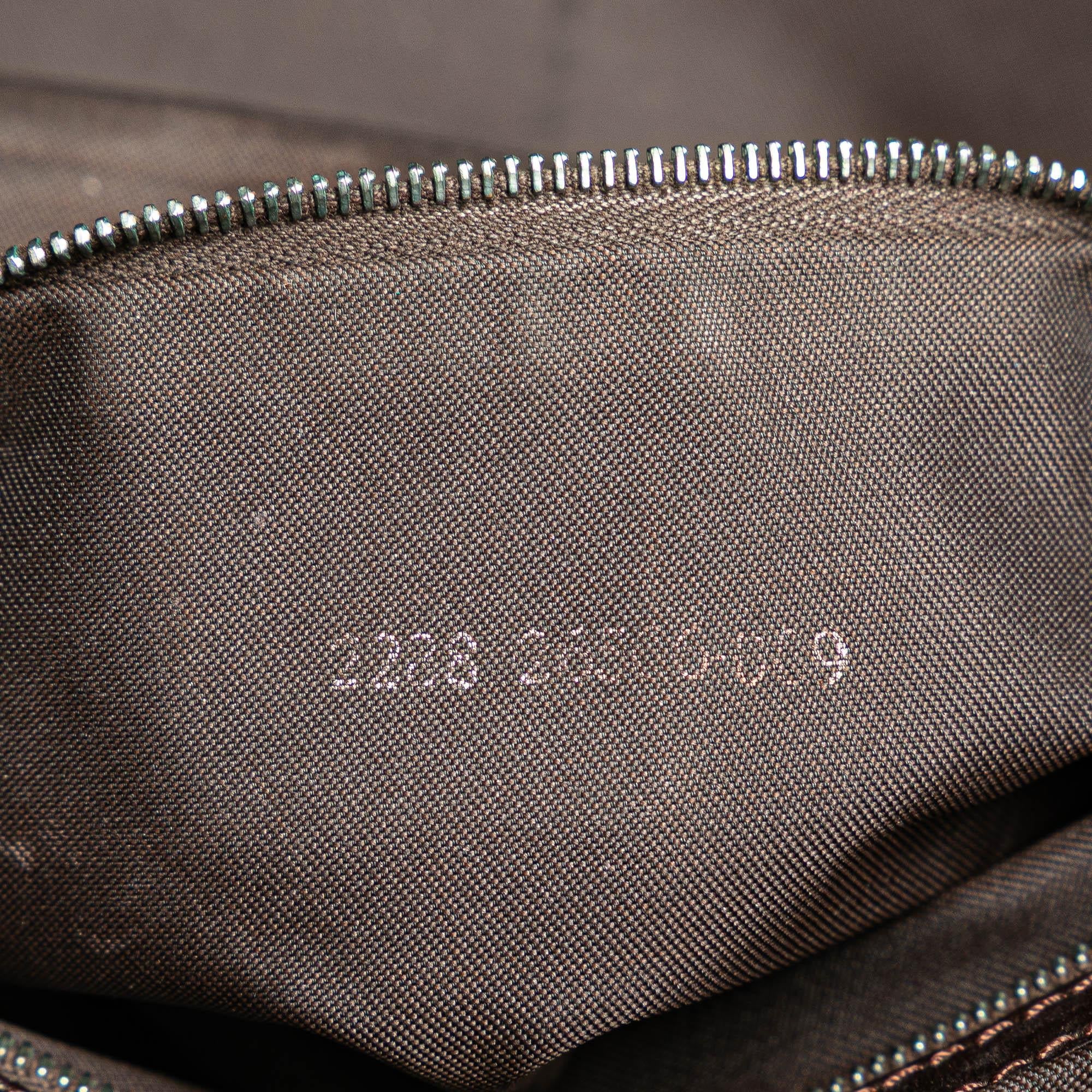 Fendi Zucca Canvas Shoulder Bag