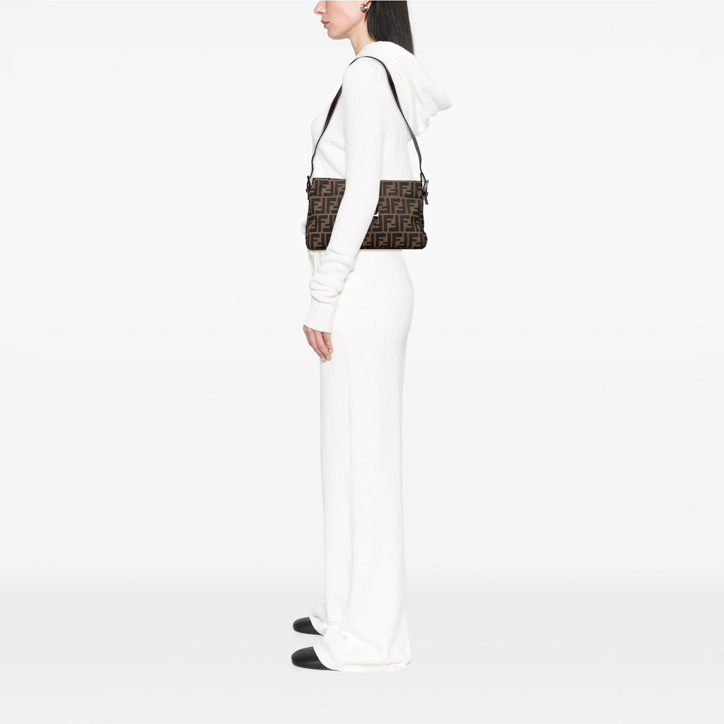 Fendi Zucca Canvas Shoulder Bag