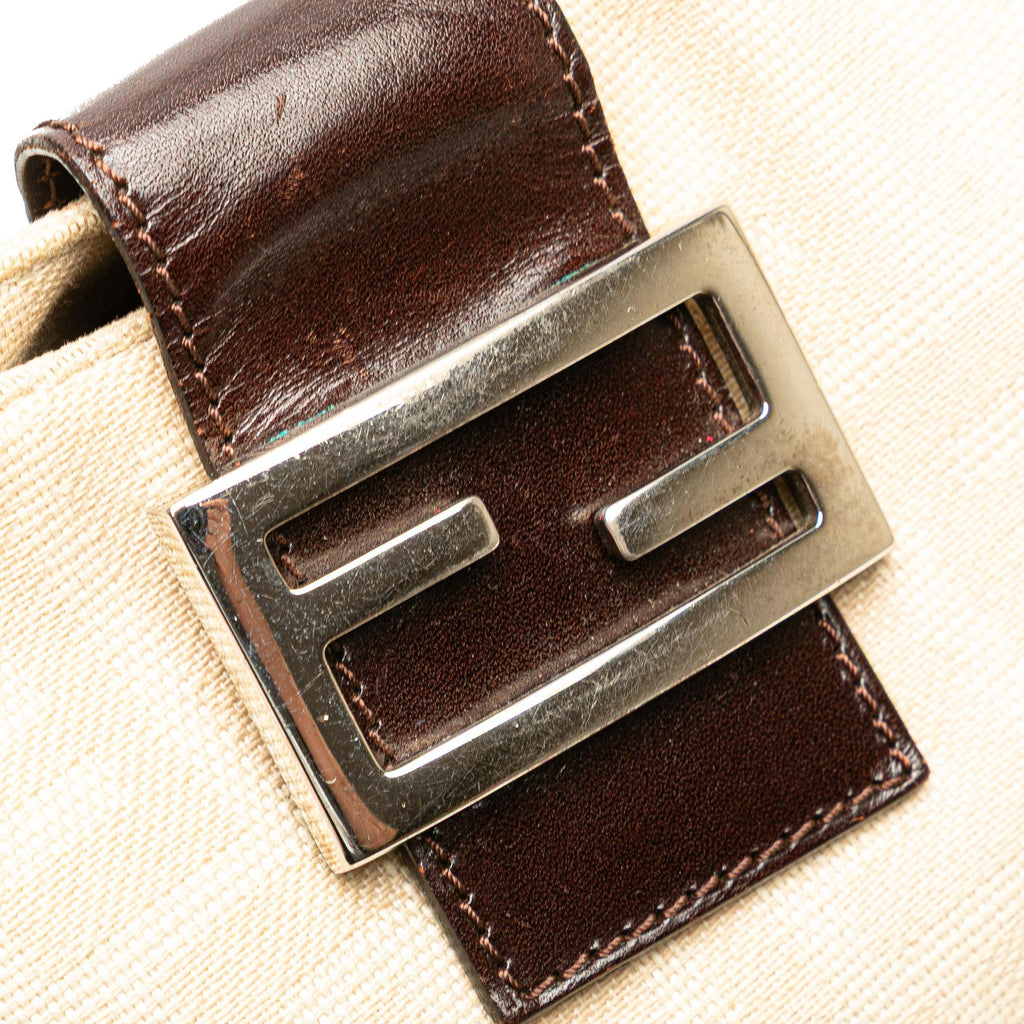 Fendi Zucca Canvas Shoulder Bag