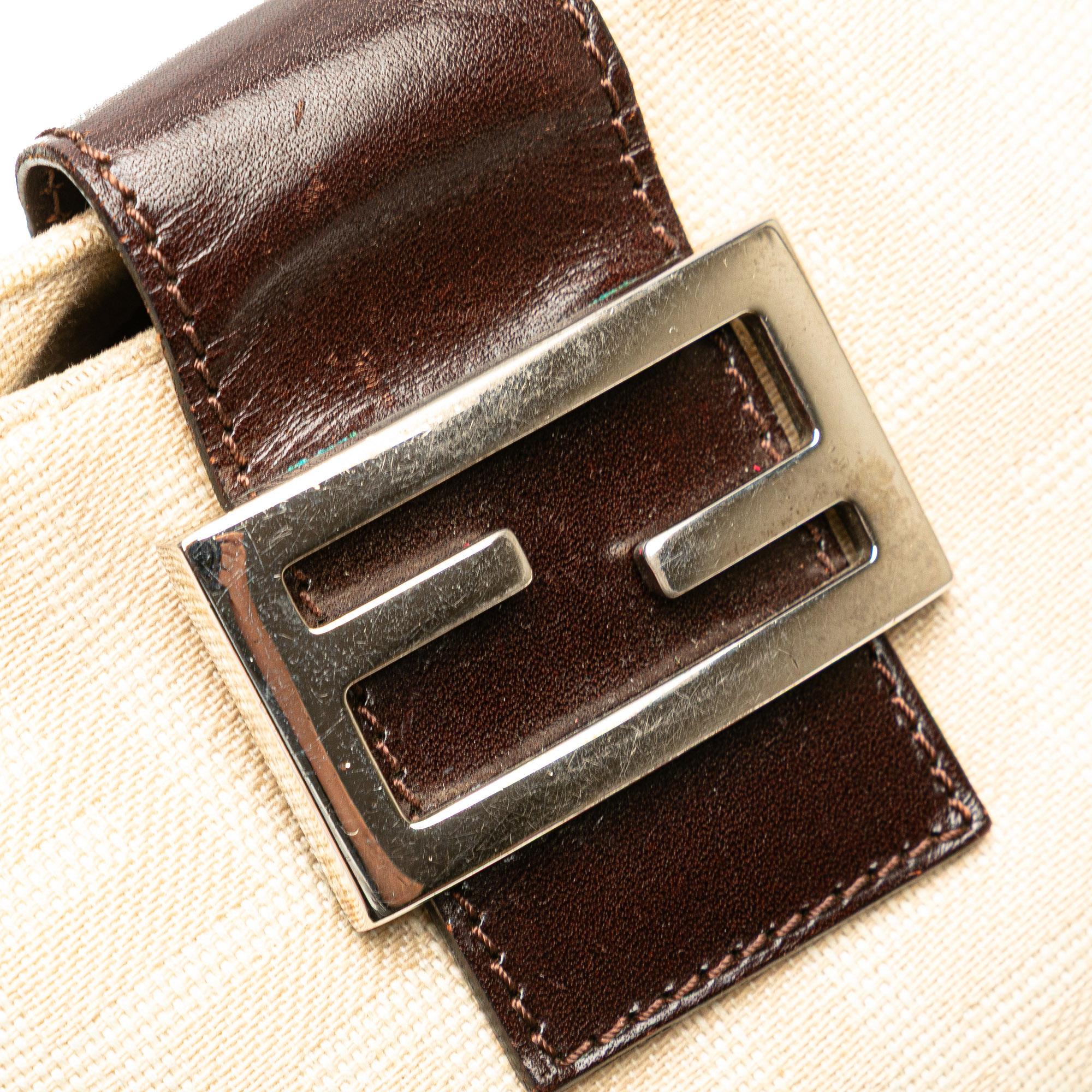 Fendi Zucca Canvas Shoulder Bag