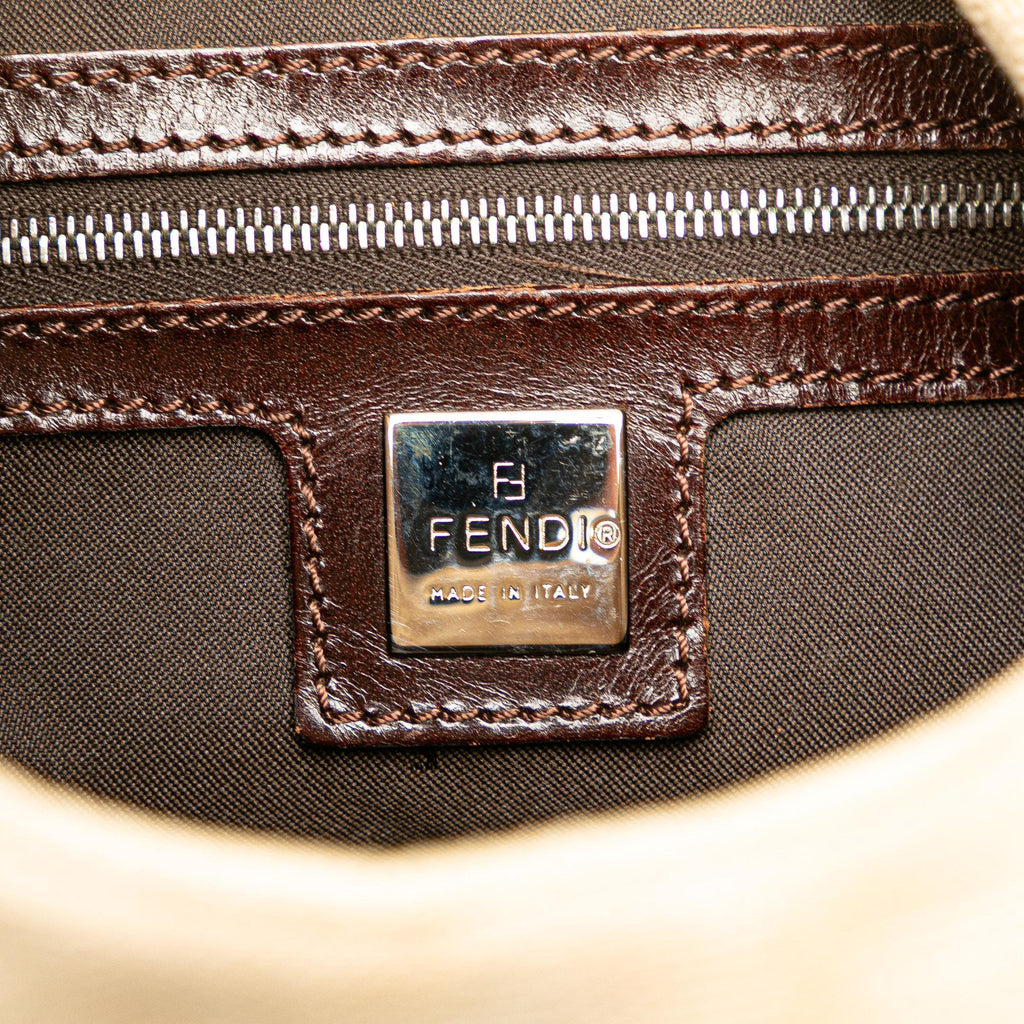 Fendi Zucca Canvas Shoulder Bag