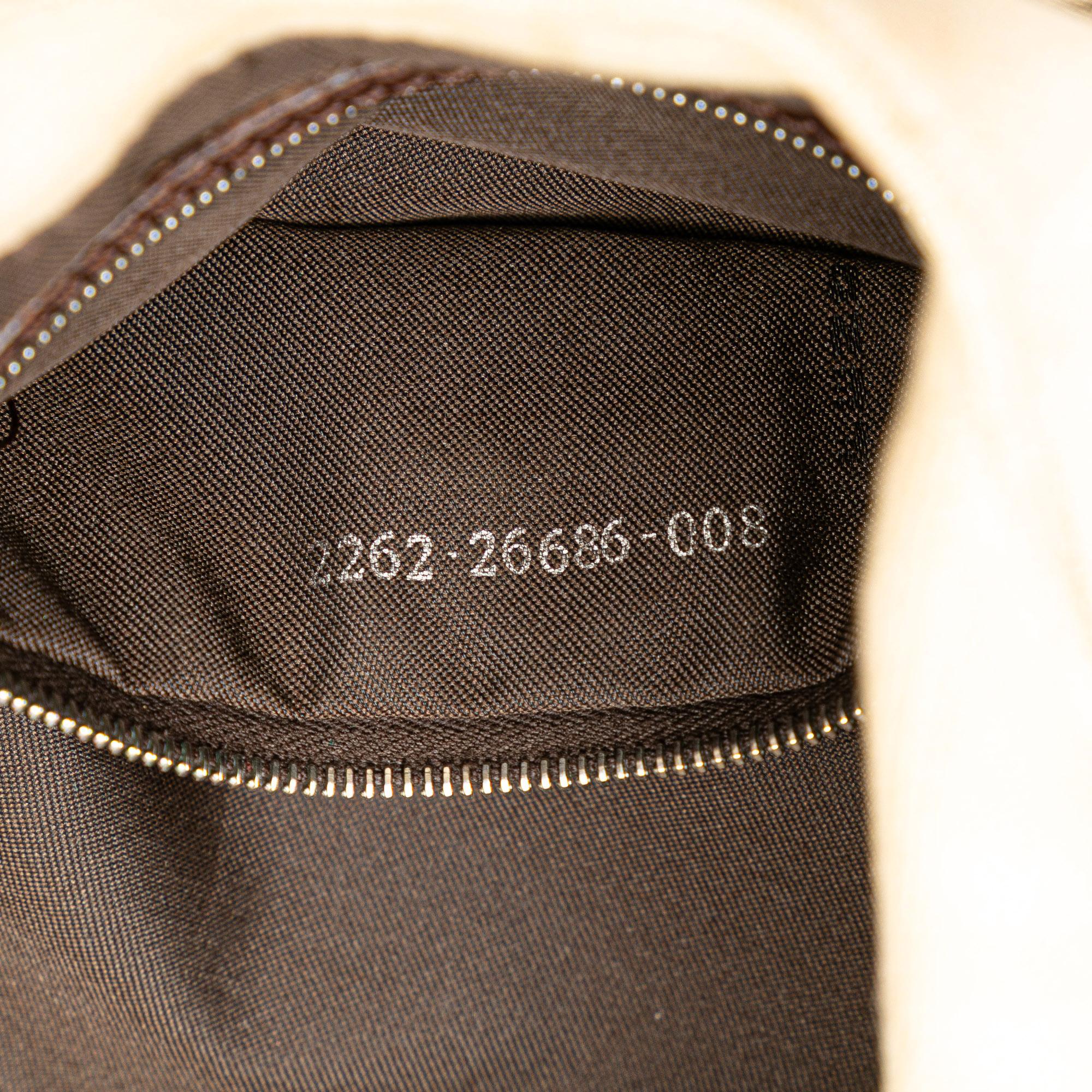 Fendi Zucca Canvas Shoulder Bag