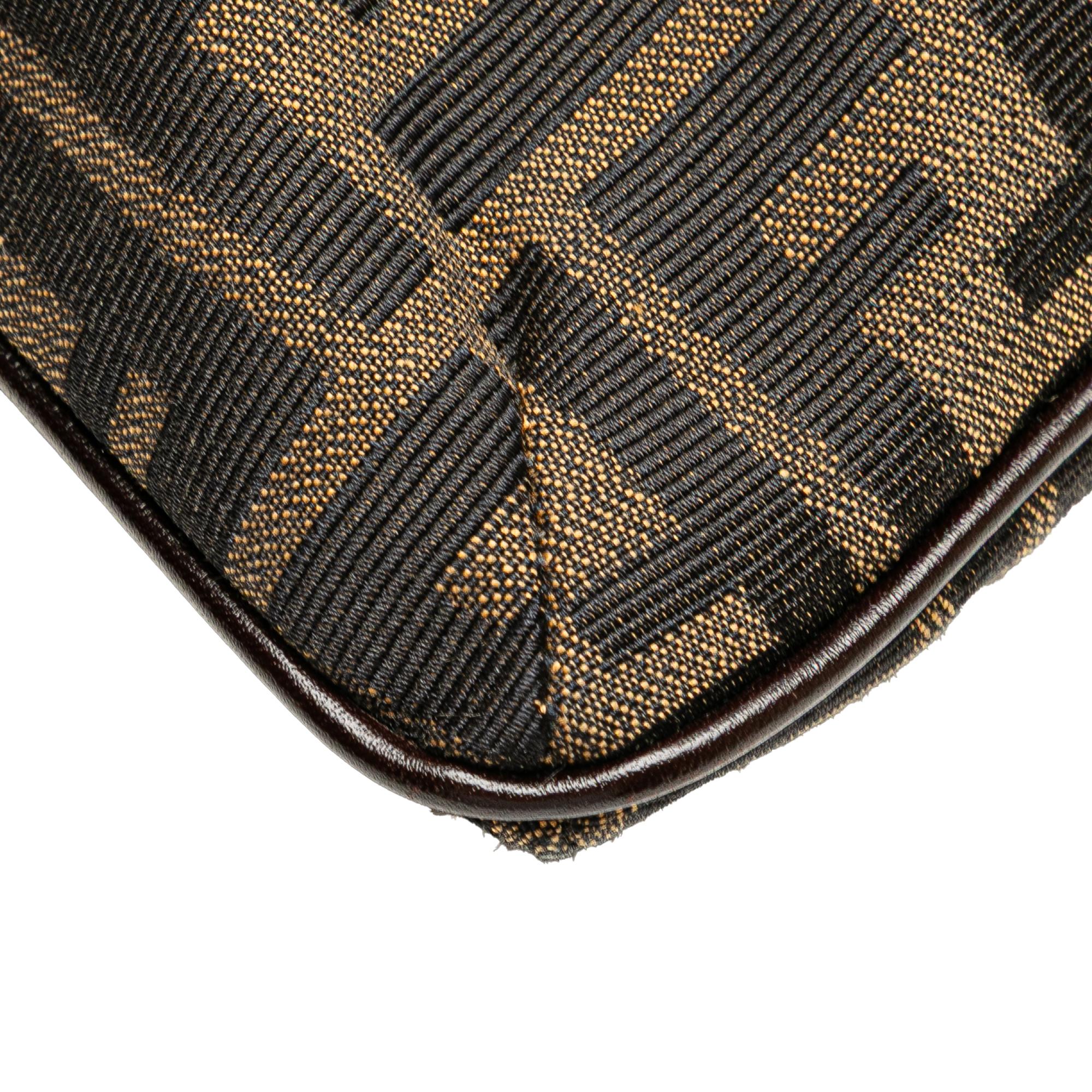 Fendi Zucca Canvas Shoulder Bag