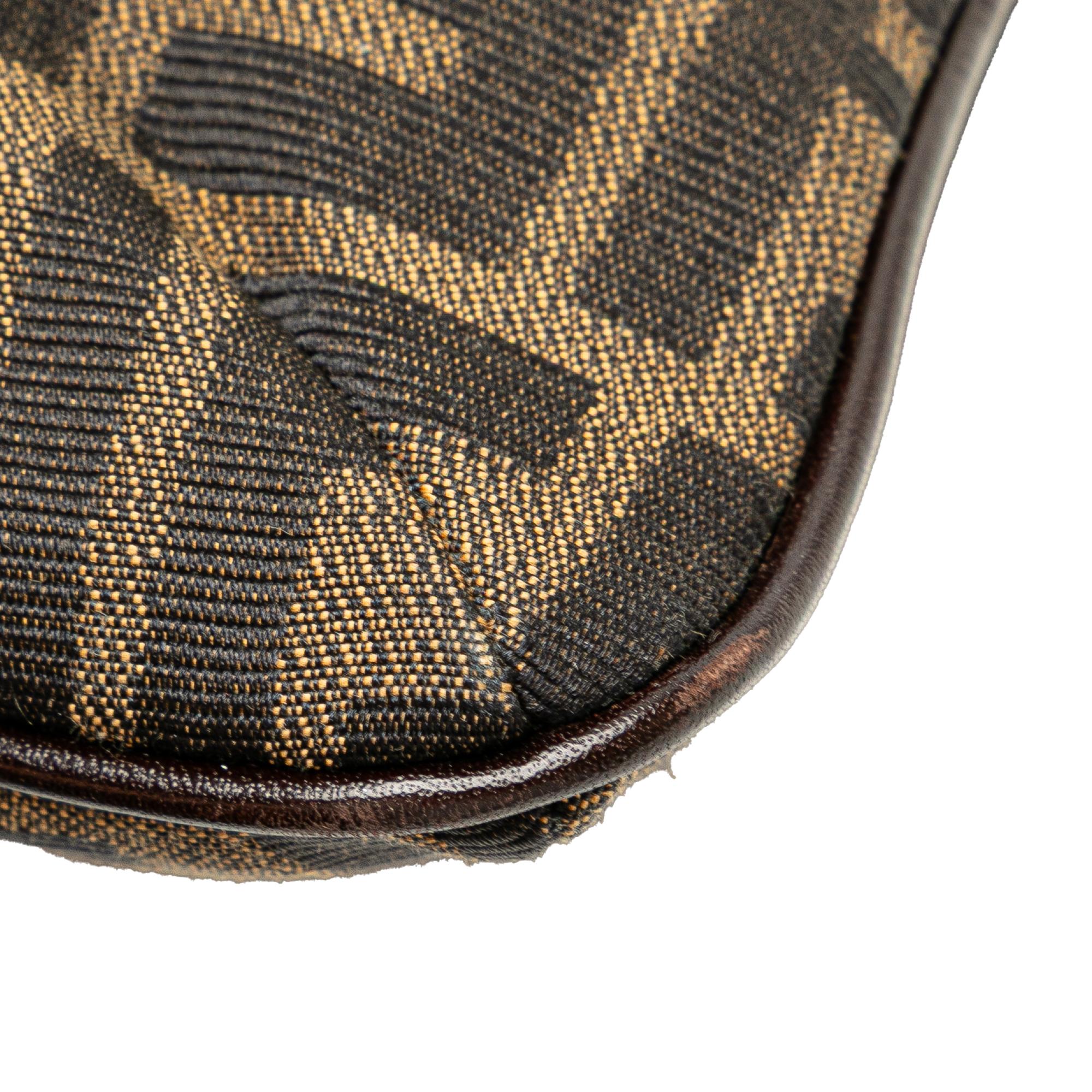 Fendi Zucca Canvas Shoulder Bag