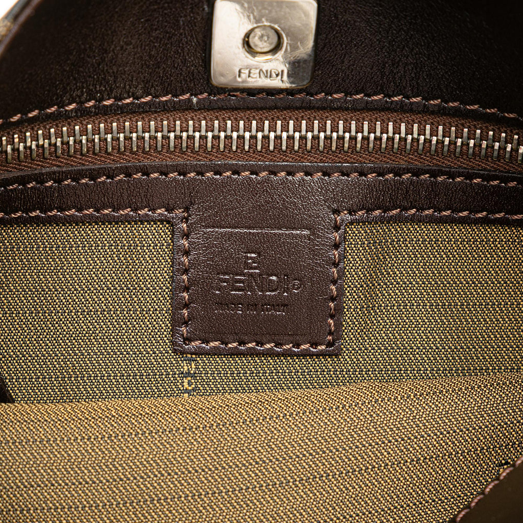 Fendi Zucca Canvas Shoulder Bag