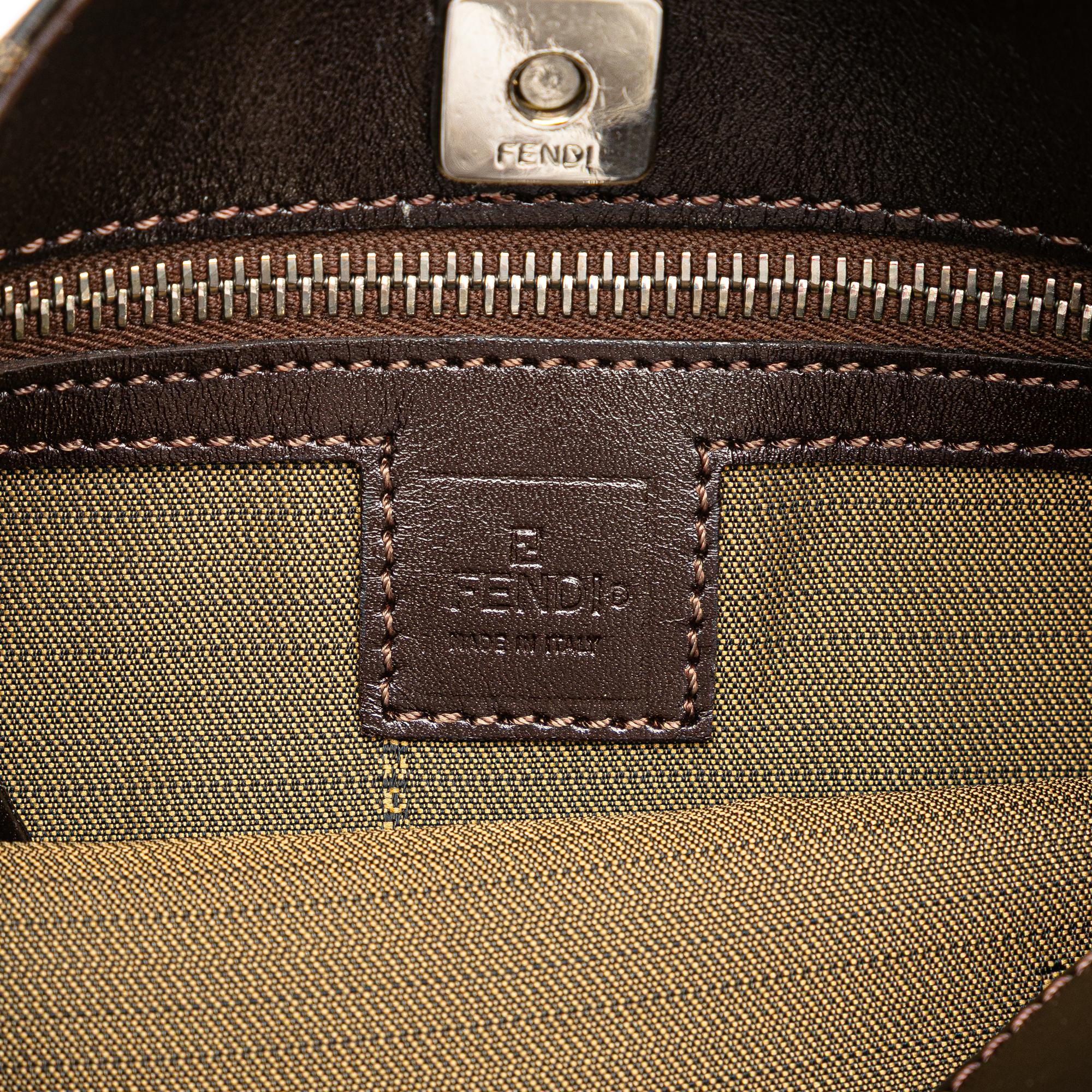 Fendi Zucca Canvas Shoulder Bag