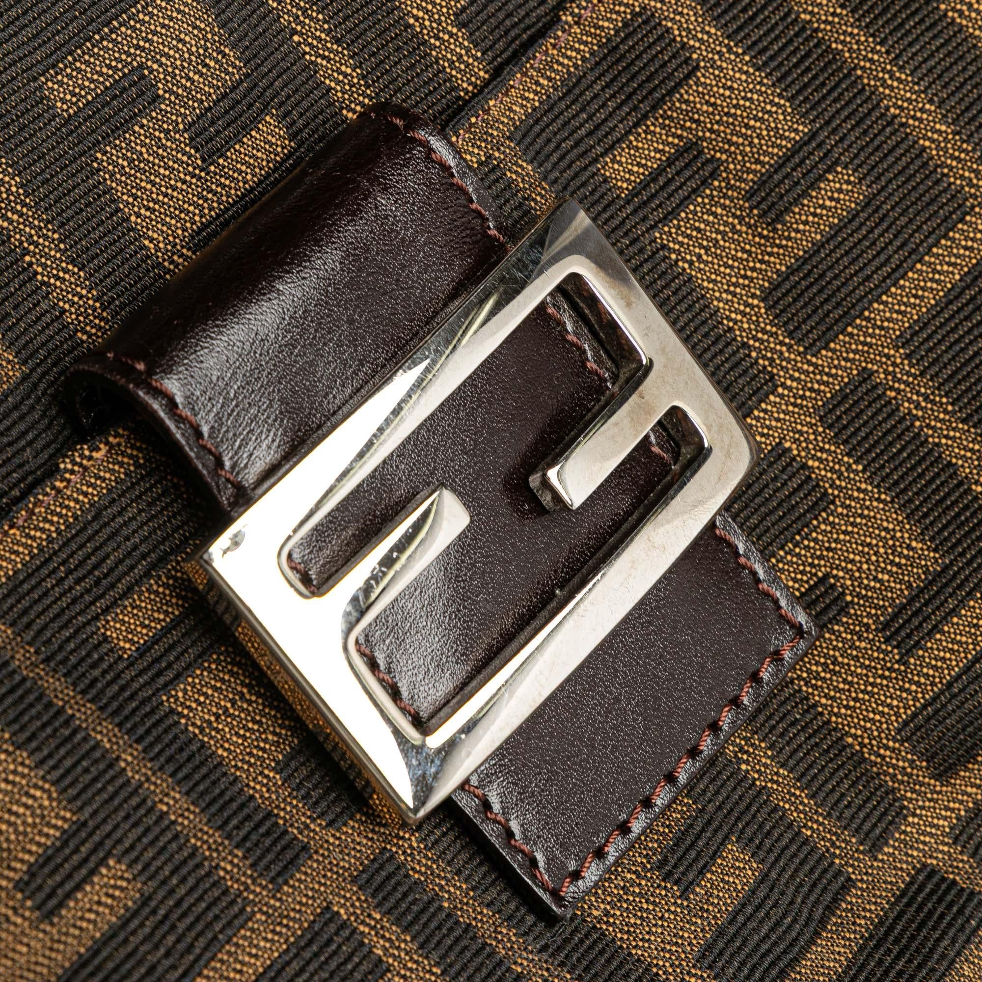 Fendi Zucca Canvas Shoulder Bag