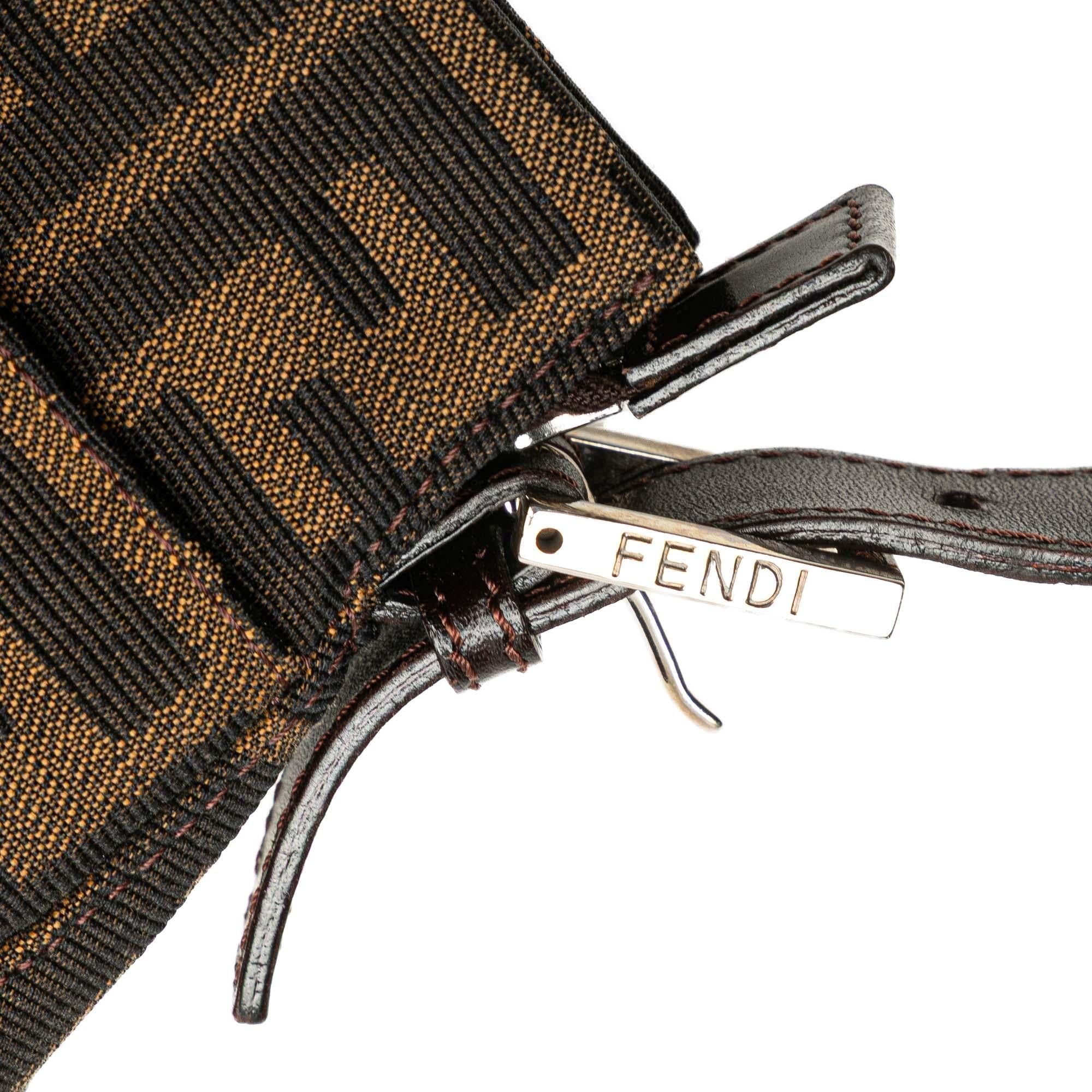 Fendi Zucca Canvas Shoulder Bag