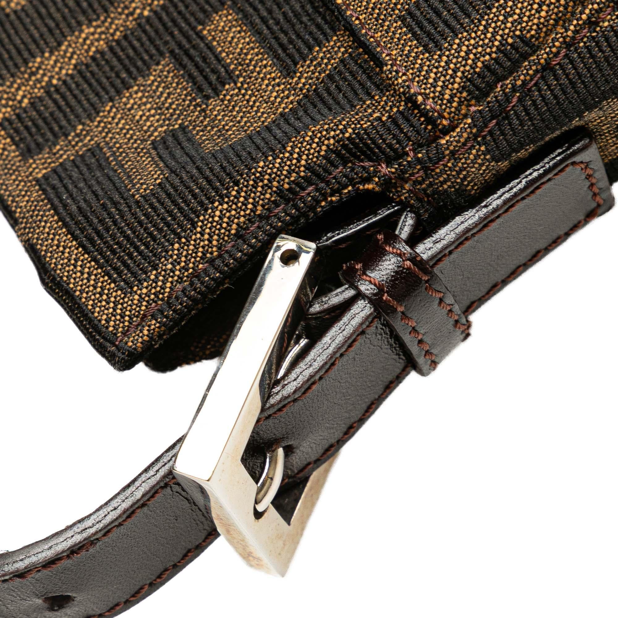 Fendi Zucca Canvas Shoulder Bag