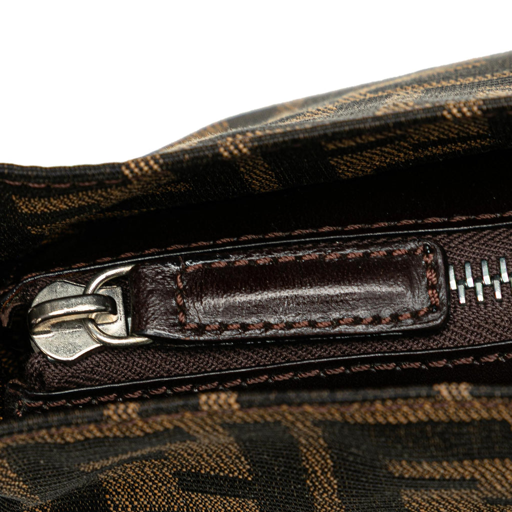 Fendi Zucca Canvas Shoulder Bag