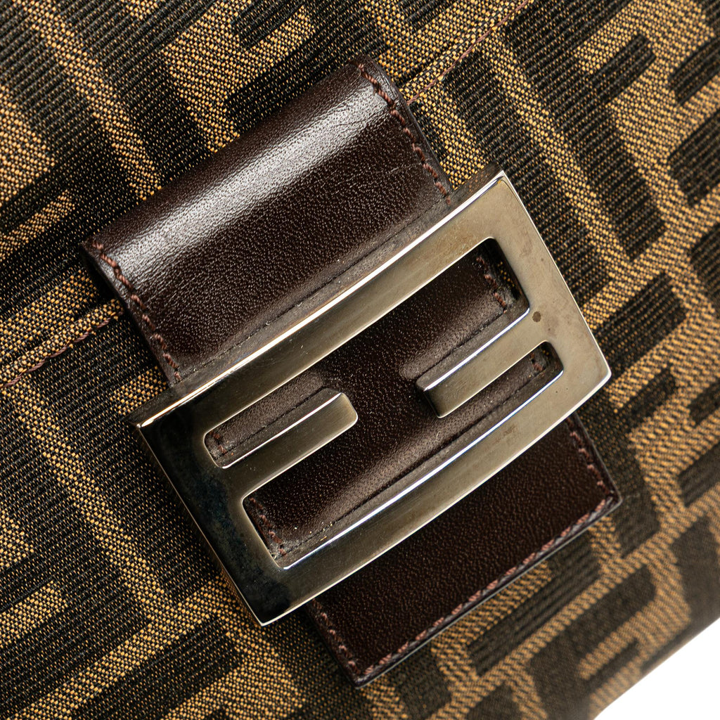 Fendi Zucca Canvas Shoulder Bag