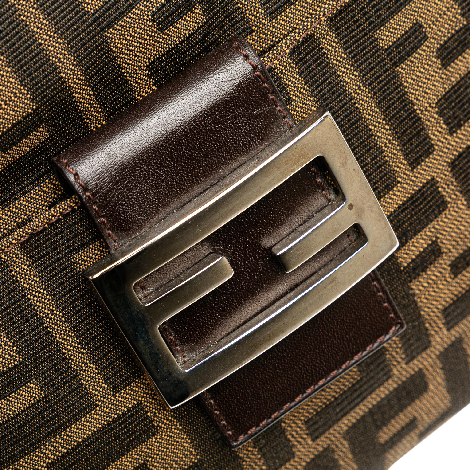 Fendi Zucca Canvas Shoulder Bag