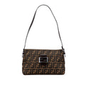 Fendi Zucca Canvas Shoulder Bag