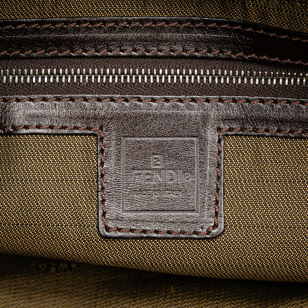 Fendi Zucca Canvas Shoulder Bag