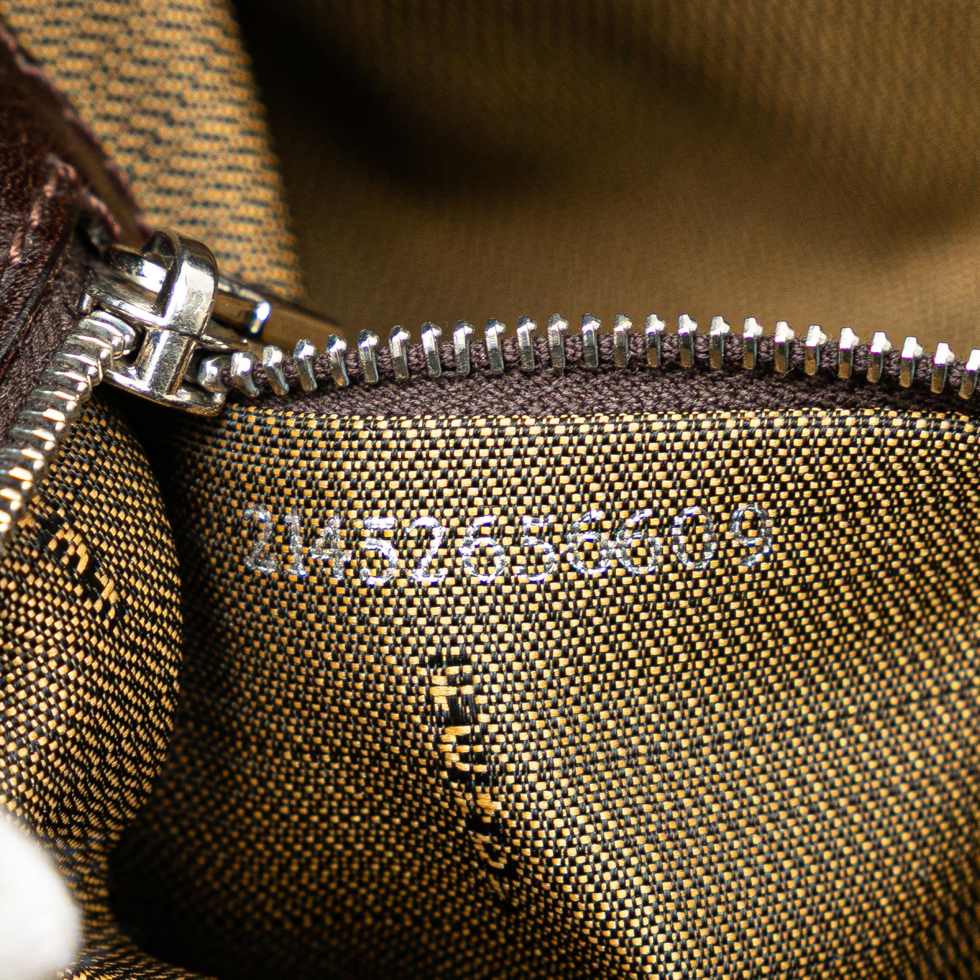 Fendi Zucca Canvas Shoulder Bag