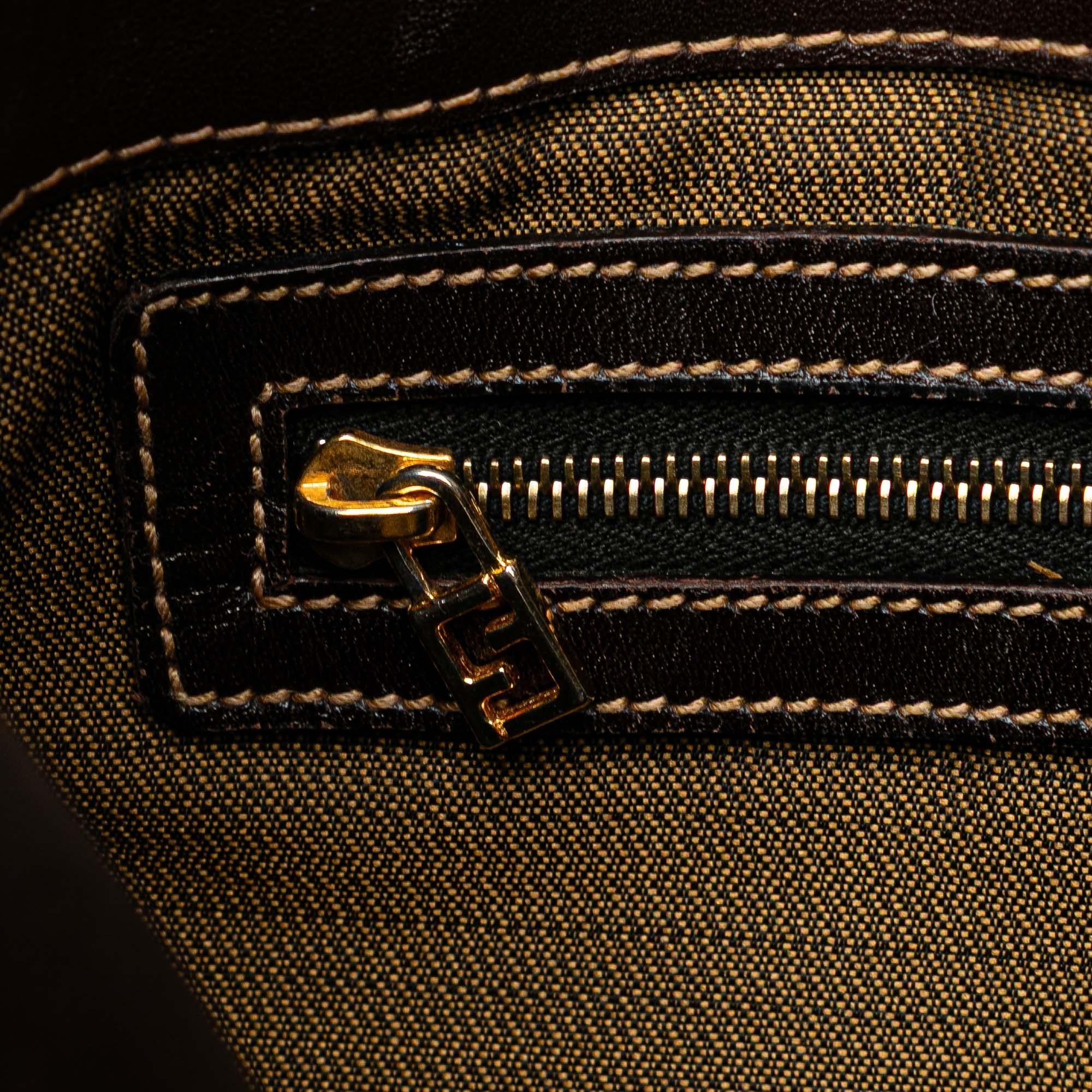 Fendi Zucca Canvas Shoulder Bag