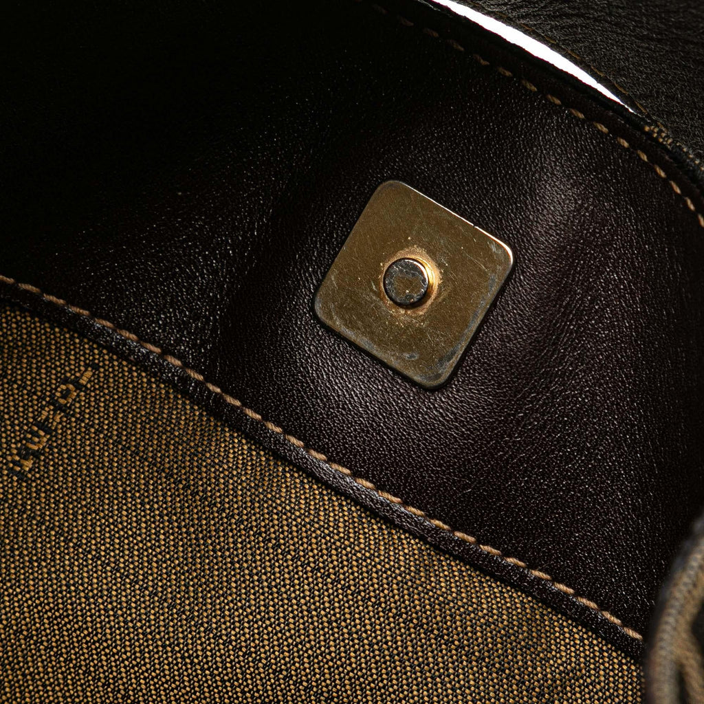 Fendi Zucca Canvas Shoulder Bag