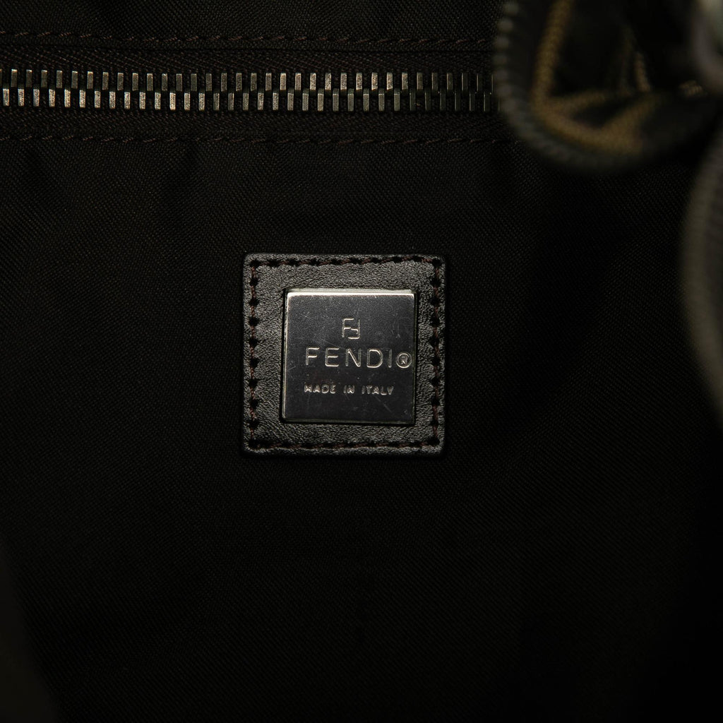 Fendi Zucca Canvas Shoulder Bag