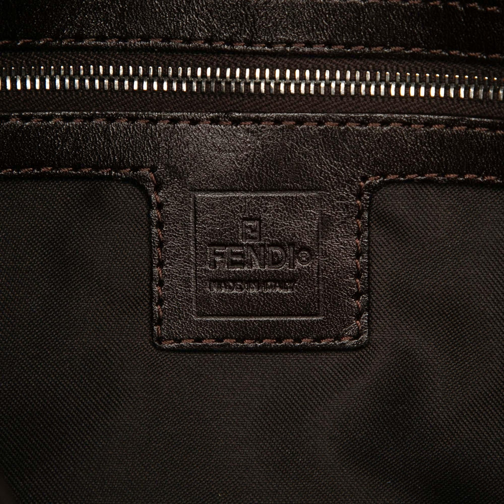 Fendi Zucca Canvas Shoulder Bag