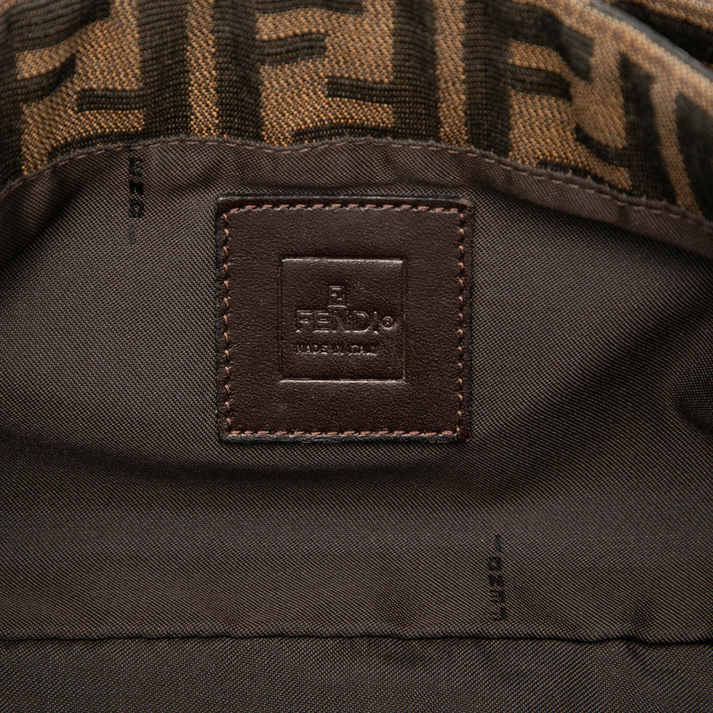 Fendi Zucca Canvas Shoulder Bag