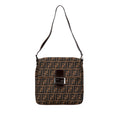 Fendi Zucca Canvas Shoulder Bag