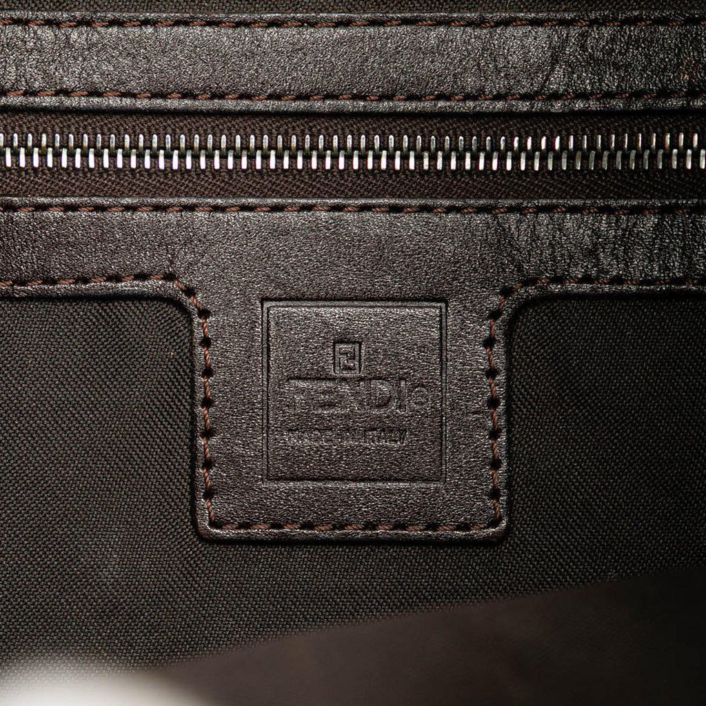 Fendi Zucca Canvas Shoulder Bag