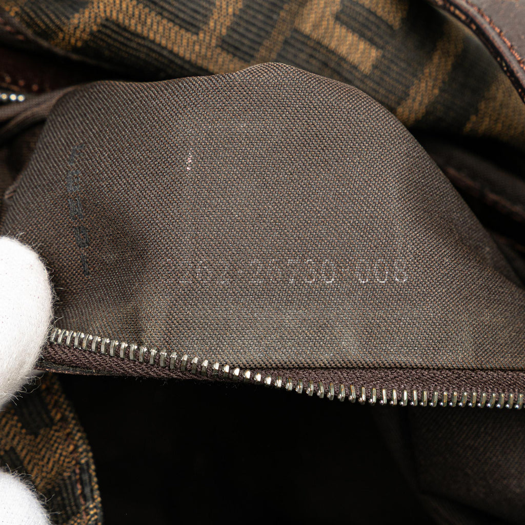 Fendi Zucca Canvas Shoulder Bag