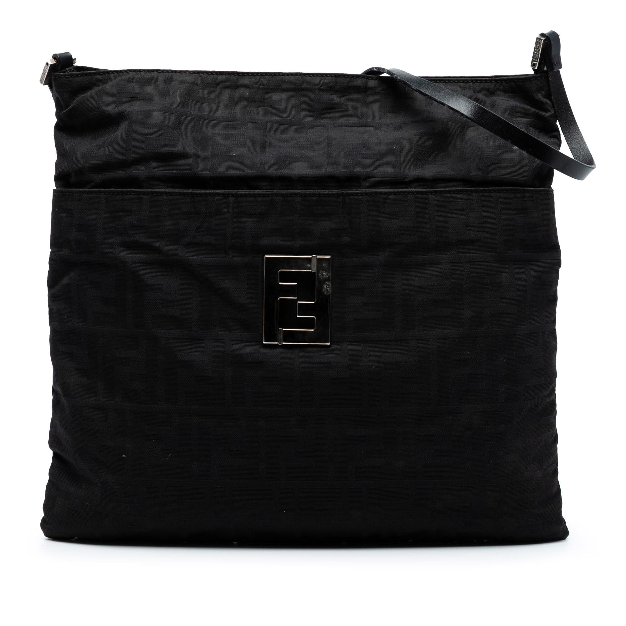 Fendi Zucca Canvas Shoulder Bag