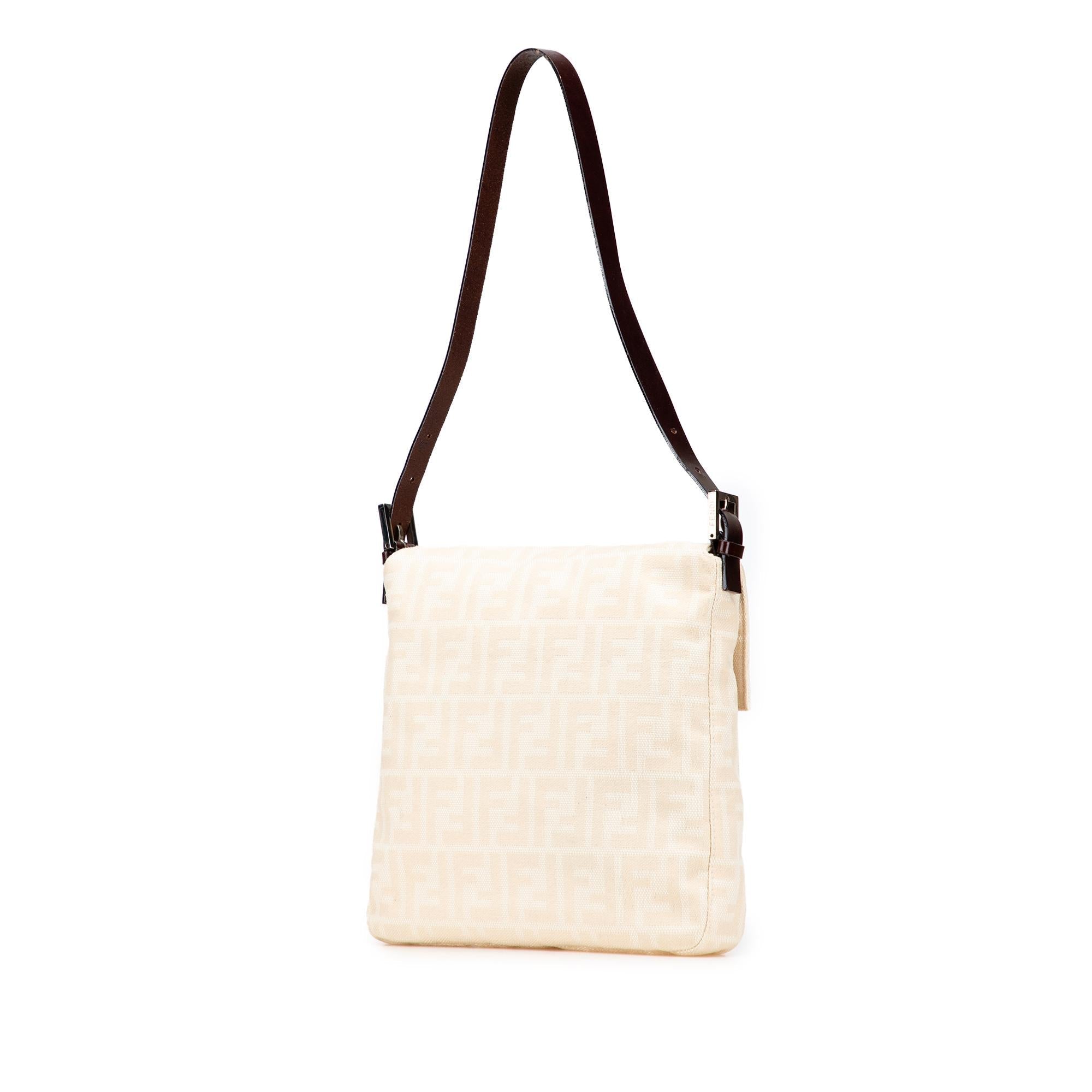 Fendi Zucca Canvas Shoulder Bag