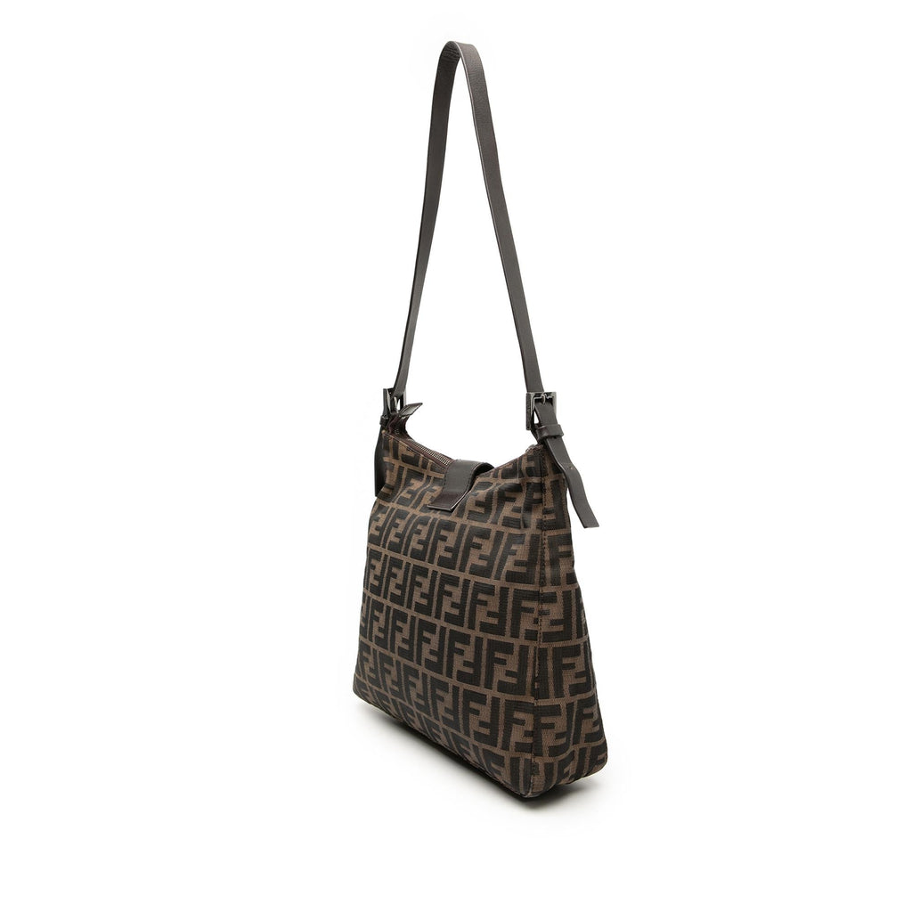 Fendi Zucca Canvas Shoulder Bag