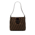 Fendi Zucca Canvas Shoulder Bag