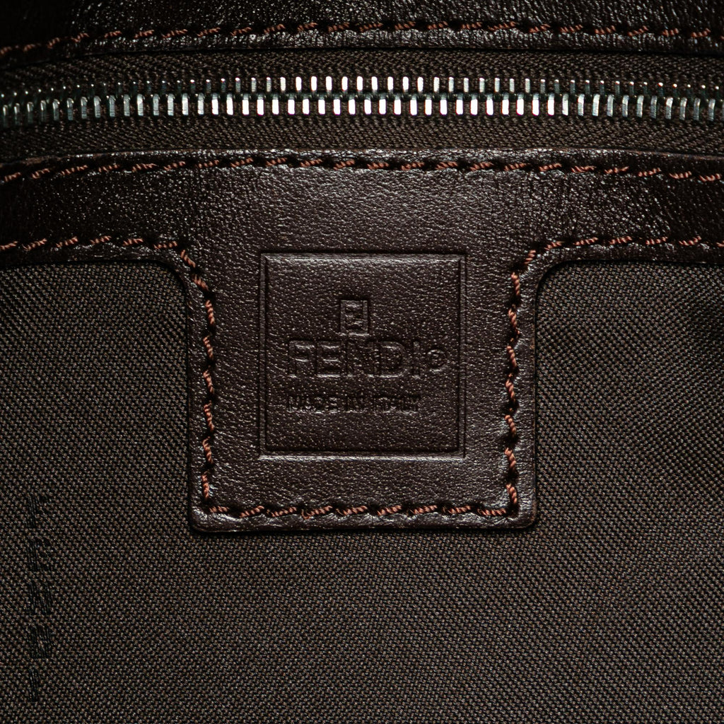 Fendi Zucca Canvas Shoulder Bag