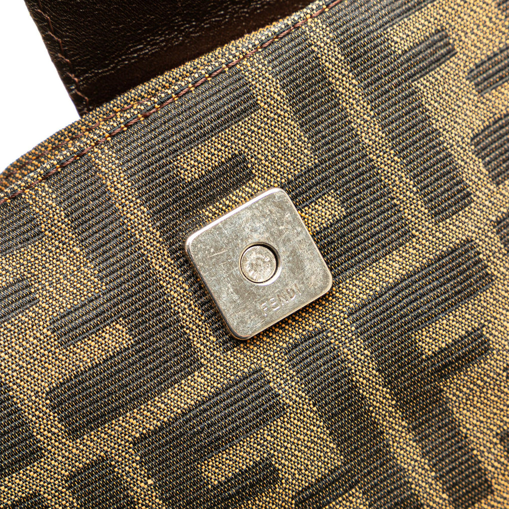 Fendi Zucca Canvas Shoulder Bag
