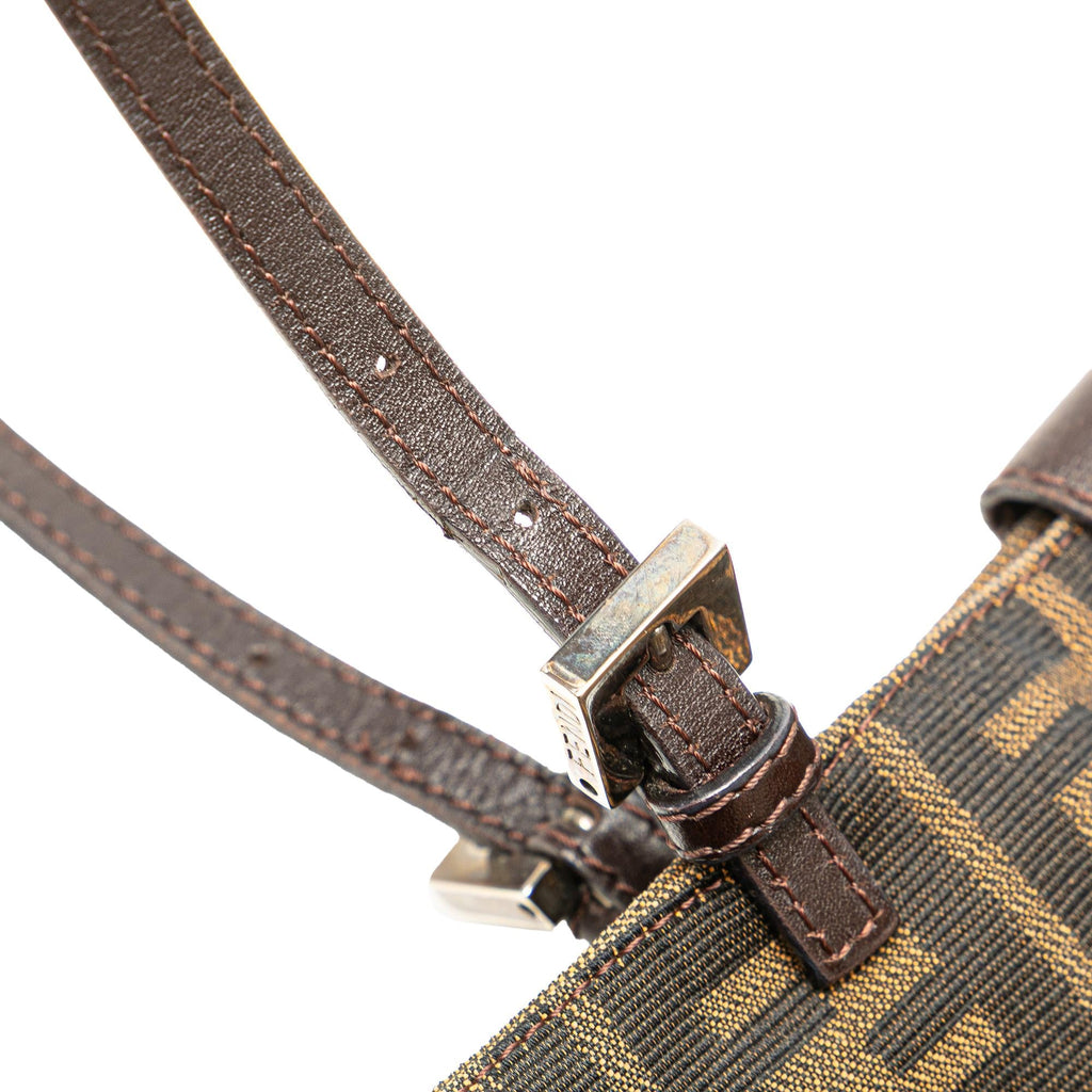Fendi Zucca Canvas Shoulder Bag