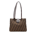 Fendi Zucca Canvas Shoulder Bag