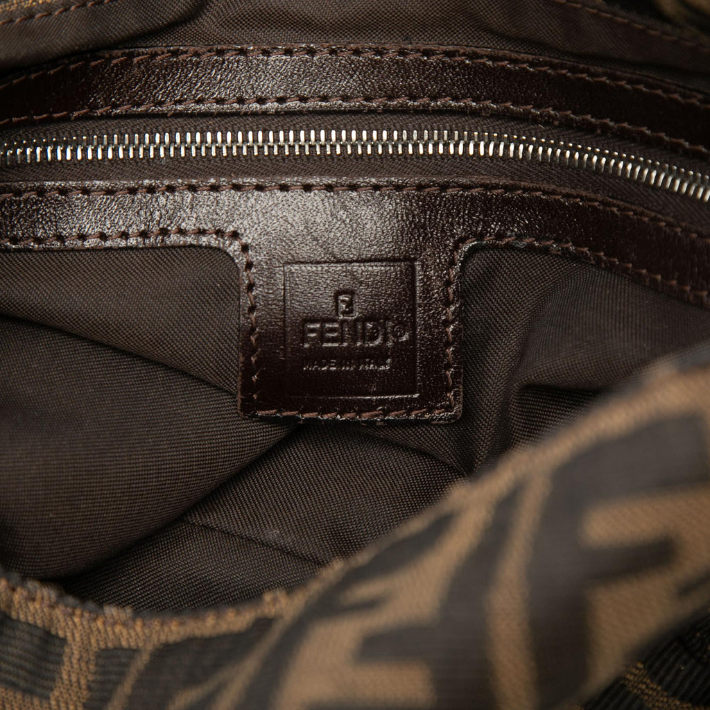 Fendi Zucca Canvas Shoulder Bag