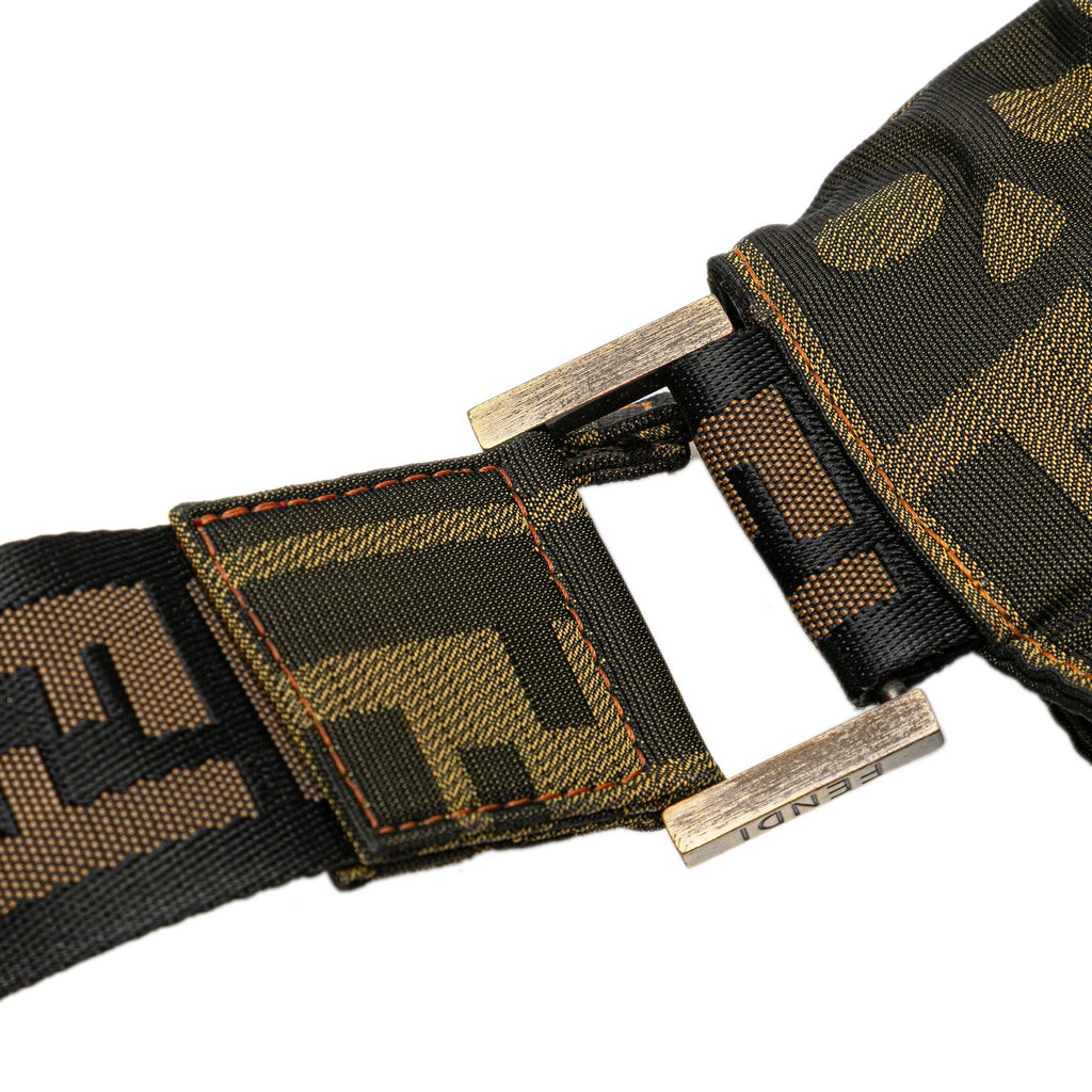 Fendi Zucca Canvas Skull Crossbody