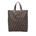 Fendi Zucca Canvas Vertical Shopping Tote