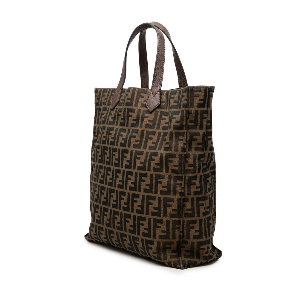 Fendi Zucca Canvas Vertical Shopping Tote