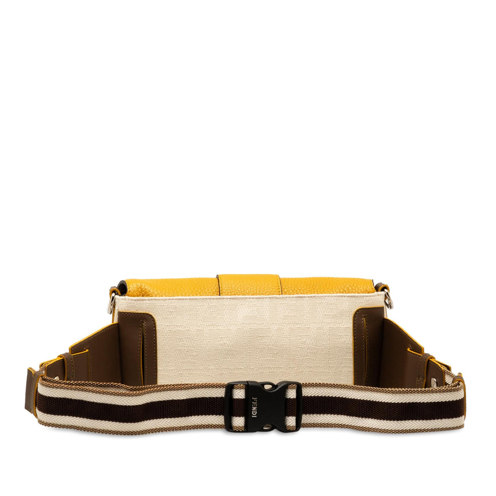 Fendi Zucca Canvas and Leather Convertible Baguette (SHG-bdoGYz)
