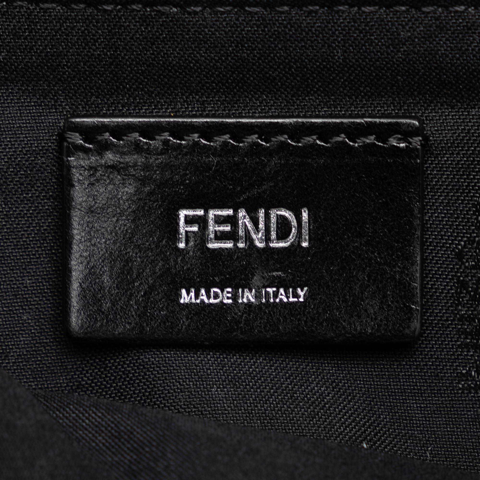 Fendi Zucca Canvas and Leather Convertible Baguette