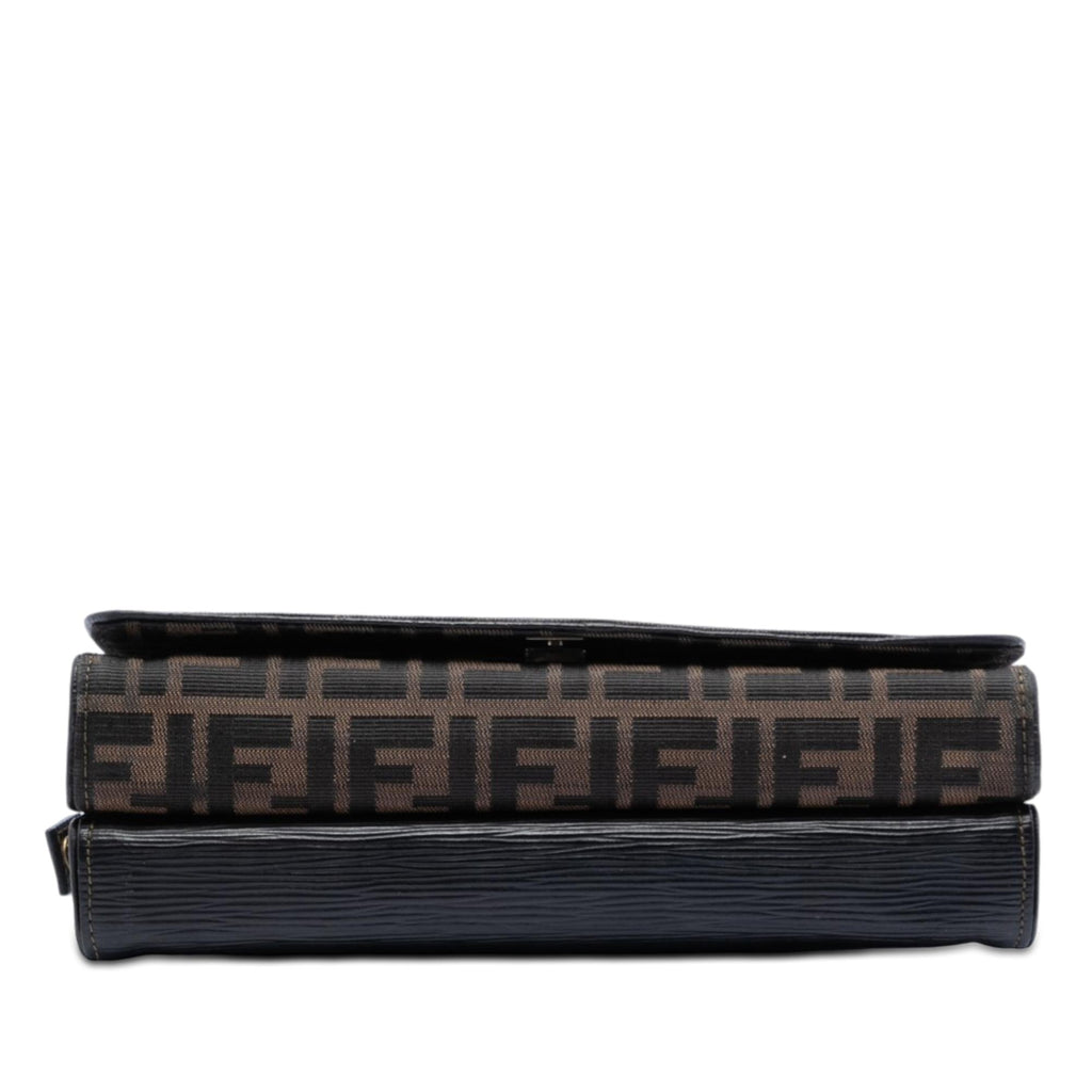Fendi Zucca Canvas and Leather Crossbody